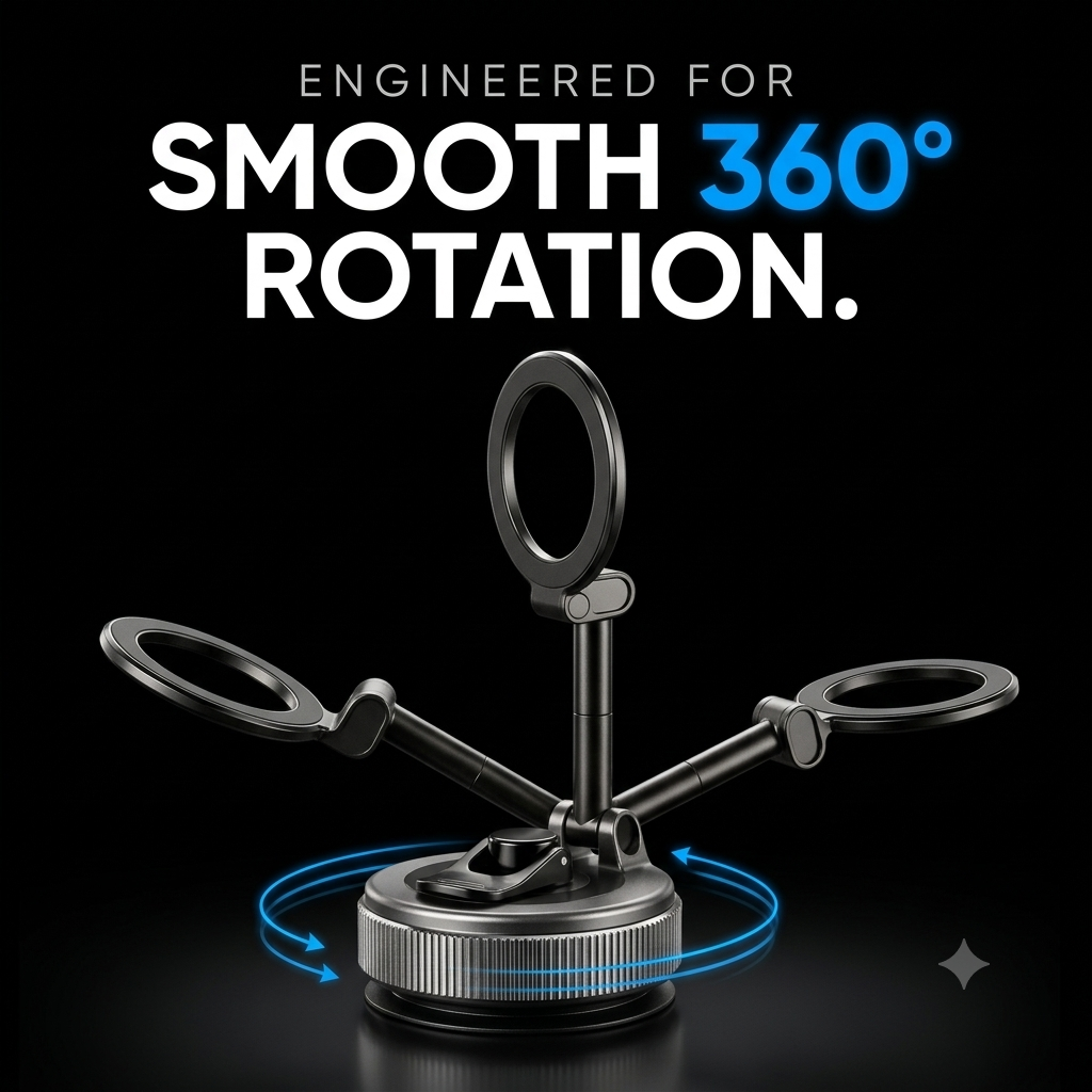 vacuum magnetic phone holder 360°